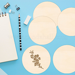 6Pcs Unfinished Wood Chips&nbsp;AJEW-CP0009-86
