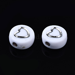 Opaque White Acrylic Beads&nbsp;MACR-Q242-005