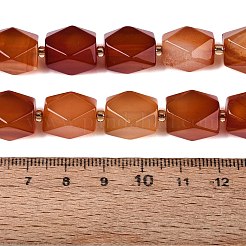 Dyed Natural Red Agate Beads Strands&nbsp;G-Q608-11C