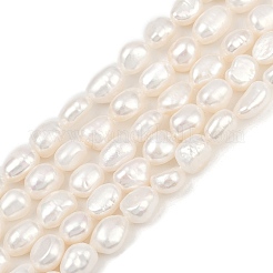 Natural Cultured Freshwater Pearl Beads Strands&nbsp;PEAR-P064-20J-06A