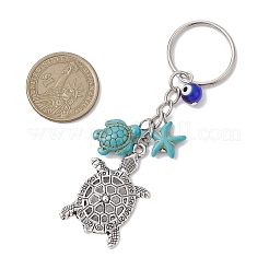 Tibetan Style Alloy Tortoise Keychains&nbsp;KEYC-JKC00964-01