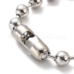 Tarnish Resistant 304 Stainless Steel Ball Chain Necklace & Bracelet Set&nbsp;STAS-D181-02P-02A