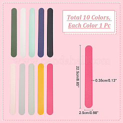 10Pcs 10 Colors Imitation Leather Bag Strap Padding&nbsp;FIND-WR0008-74