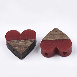 Resin & Walnut Wood Multi Strand Links&nbsp;LS-RESI-S367-12A-06