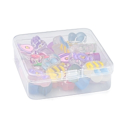 24Pcs 12 Style Transparent Acrylic Beads&nbsp;MACR-FS0001-17