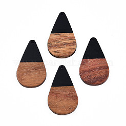 Opaque Resin & Walnut Wood Pendants&nbsp;RESI-N025-030-B01