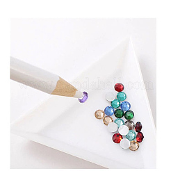 Polypropylene(PP) Triangle Nail Art Rhinestone Sorting Trays DIY Decals&nbsp;MRMJ-G003-02
