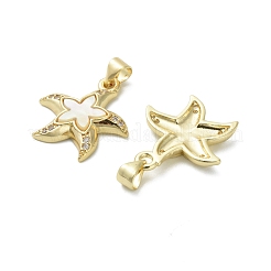 Brass Micro Pave Cubic Zirconia Pendants&nbsp;LS-KK-D384-07G