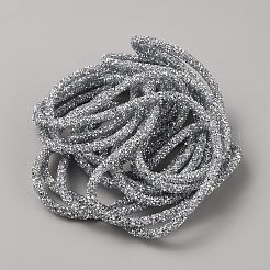 Glass Rhinestone Rubber Cord&nbsp;DIY-TAC0026-07B