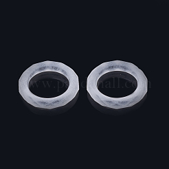 Transparent Frosted Acrylic Linking Rings&nbsp;FACR-S056-013