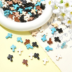 120Pcs 4 Colors Synthetic Turquoise Beads&nbsp;TURQ-YW0001-09