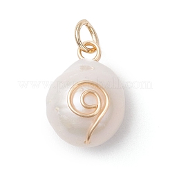 Natural Keshi Pearl Pendants&nbsp;PALLOY-JF04811-01