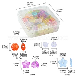 100Pcs 4 Styles Transparent Acrylic Beads&nbsp;TACR-FS0001-45