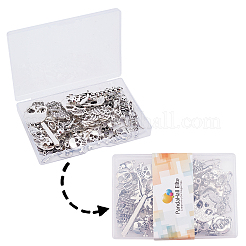 Tibetan Style Alloy Pendants & Links Set&nbsp;PALLOY-PH0013-91