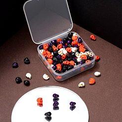 200Pcs 4 Colors Dyed Synthetic Turquoise Beads Strands&nbsp;G-LS0002-18