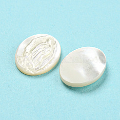 Religion Natural Sea Shell Cabochons&nbsp;SHEL-D079-21