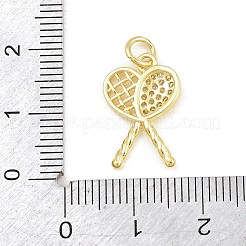 Brass Micro Pave Clear Cubic Zirconia Pendants&nbsp;CU-CBA9B5A-03G