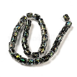 Handmade Dichroic Foil Glass Beads Strands&nbsp;DICH-U001-09G