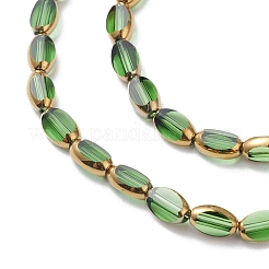 Electroplate Glass Beads Strands&nbsp;EGLA-K015-12C