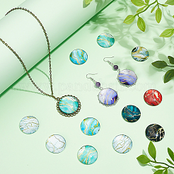 60Pcs 12 Colors Glass Cabochons&nbsp;GLAA-PH0004-62