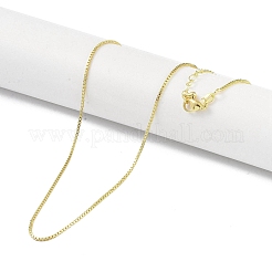 Brass Box Chain Necklaces&nbsp;KK-P266-03G