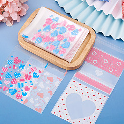 100Pcs 4 Styles Rectangle Plastic Cellophane Bags&nbsp;OPC-TA0001-04