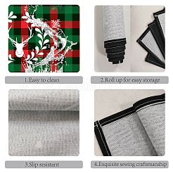 Rectangle with Christmas Themed Pattern Cotton Linen Cloth Table Mat&nbsp;AJEW-WH0196-005
