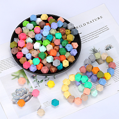 Hexagonal Silicone Focal Beads&nbsp;SI-JX0020A-113