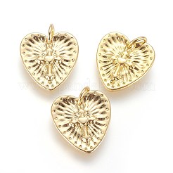 Brass Pendants Rhinestone Settings&nbsp;KK-G364-07
