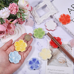 8Pcs 8 Colors Porcelain Chopstick Stand&nbsp;AJEW-GL0003-10