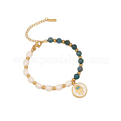 Natural Apatite Beads Necklaces & Bracelets & Earrings Set&nbsp;WG83612-06