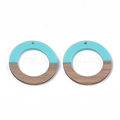 Resin & Walnut Wood Pendants&nbsp;X-RESI-S358-04J-01