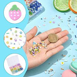144G 12 Colors Handmade Polymer Clay Cabochons and Plastic Beads for DIY Jewelry Making Findings&nbsp;CLAY-FS0001-47