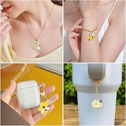 20Pcs 10 Styles Alloy Enamel Pendants&nbsp;ENAM-YW0008-98