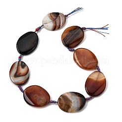 Natural Banded Agate Beads Strands&nbsp;G-P605-L02-10