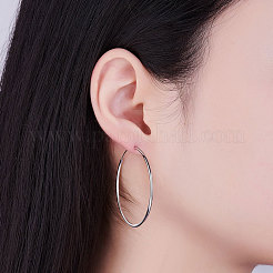 925 Sterling Silver Hoop Earrings&nbsp;JE670A-04