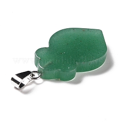 Natural Green Aventurine Pendants&nbsp;G-F714-01E