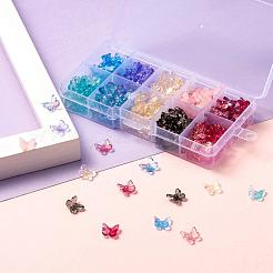 300Pcs Transparent Spray Painted Glass Charms&nbsp;GLAA-LS0001-02