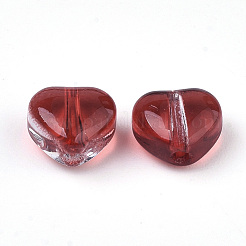 Transparent Spray Painted Glass Beads&nbsp;GLAA-N035-02-E01