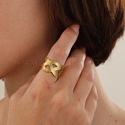 201 Stainless Steel Irregular Cross Open Ring for Daily Vacation Holiday Accessory.&nbsp;CK8192
