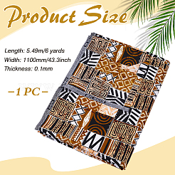 African Traditional Wax Print Polyester Fabric&nbsp;DIY-WH0591-634