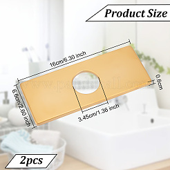 304 Stainless Steel Faucet Hole Covers&nbsp;STAS-WH0044-27G