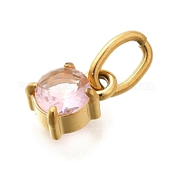 304 Stainless Steel Rhinestone Charms&nbsp;STAS-M109-06G