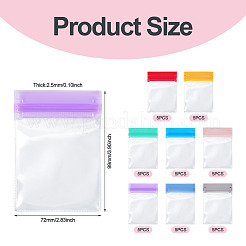 40Pcs 8 Colors Transparent EVA Packaging Resealable Bags&nbsp;ABAG-TA0002-29A