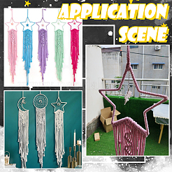 12Pcs 6 Styles Iron Ring for DIY Woven Net/Web with Feather&nbsp;IFIN-SP0001-49