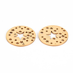 304 Stainless Steel Filigree Joiners Links Rhinestone Settings&nbsp;STAS-S116-181G