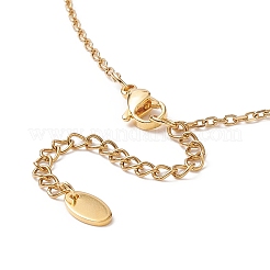 304 Stainless Steel Shell with Star Pendant Lariat Necklace for Women&nbsp;NJEW-JN04208-01