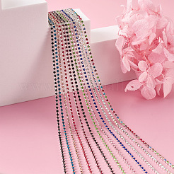 12 Colors Brass Rhinestone Strass Chains&nbsp;CHC-FW0001-01
