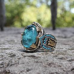 Oval Alloy with Glass Finger Rings&nbsp;FS-WG0E890-01