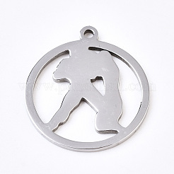 Non-Tarnish 201 Stainless Steel Pendant&nbsp;STAS-Q237-M003-2
